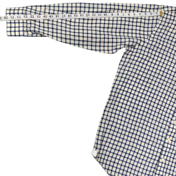 Anthropologie Mine Mens Shirt Sz XL Linen Contrasting Sleeves Minimalist Resort - Picture 5 of 9